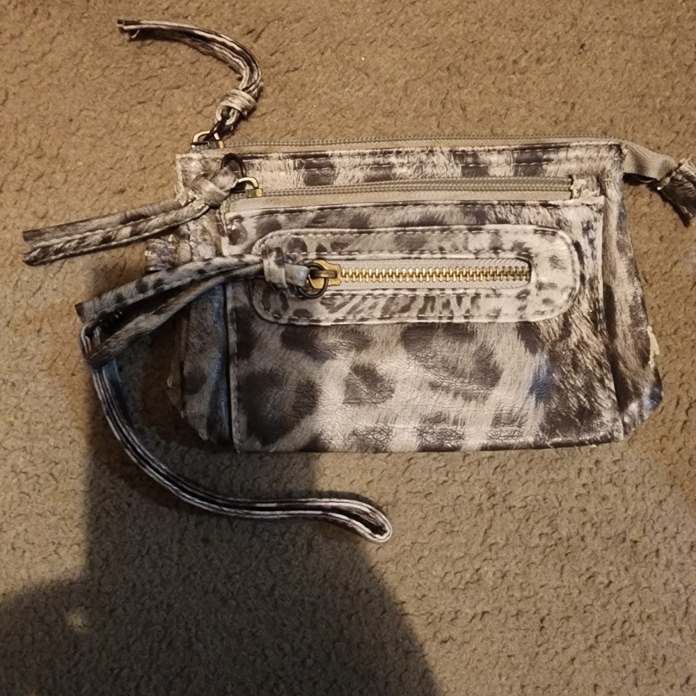 Stylish Gray Patterned Women's Bag